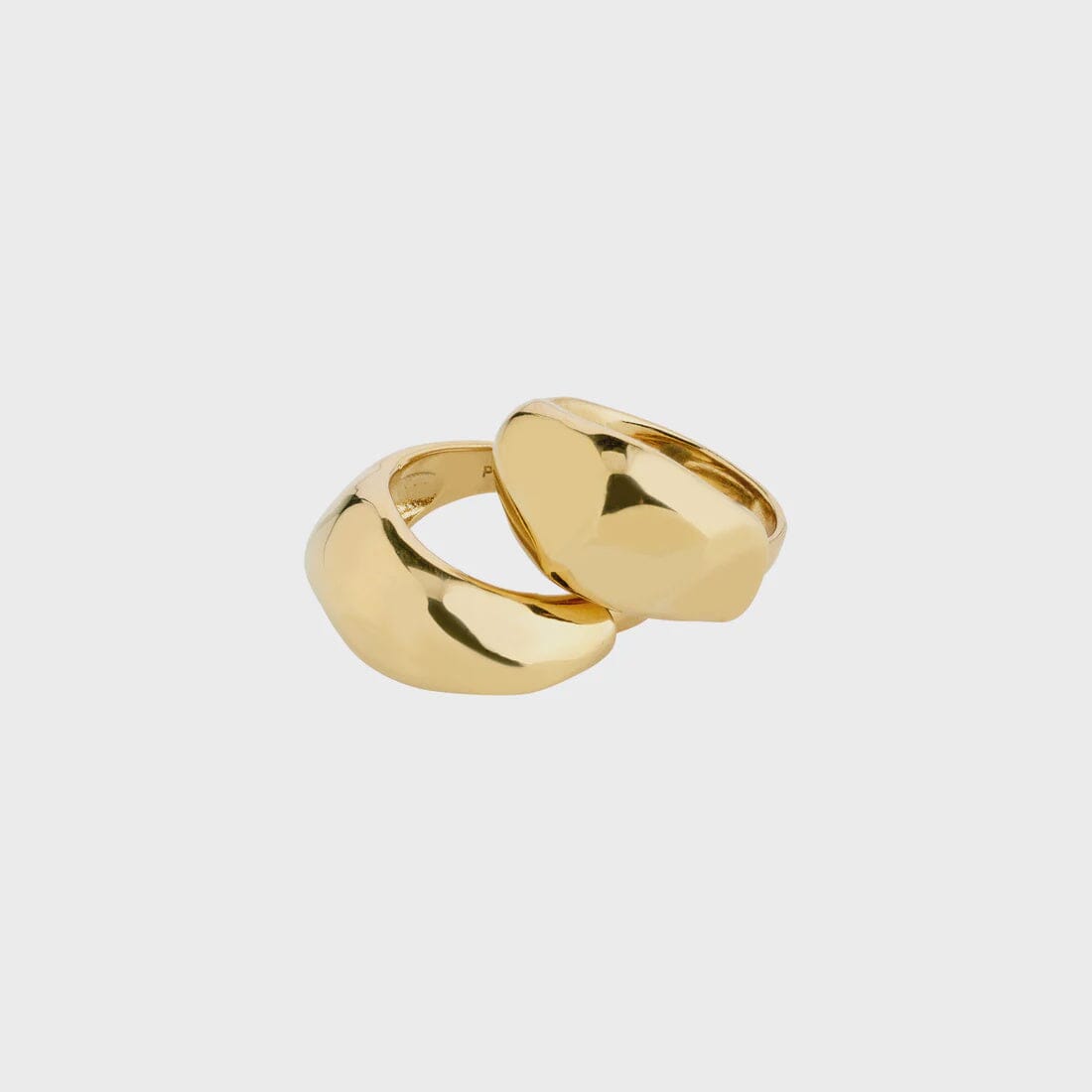 PILGRIM DUNE 2 IN 1 RING SET (GOLD) Jewelry PILGRIM 