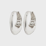 PILGRIM DUNE SILVER CHUNKY HOOPS Jewelry PILGRIM 