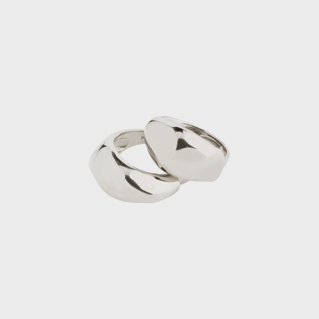 PILGRIM DUNE 2 IN 1 RING SET (SILVER) Jewelry PILGRIM 