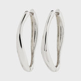 PILGRIM DUNE LARGE SILVER HOOPS Jewelry PILGRIM 