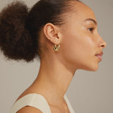 FLOW GOLD SEMI HOOPS Jewelry PILGRIM 