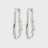 PILGRIM IRREGULAR SILVER HOOPS Jewelry PILGRIM 