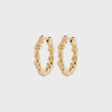 TIDE TEXTURED HOOPS Jewelry PILGRIM 