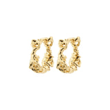 TRUST GOLD HOOP EARRINGS Jewelry PILGRIM 