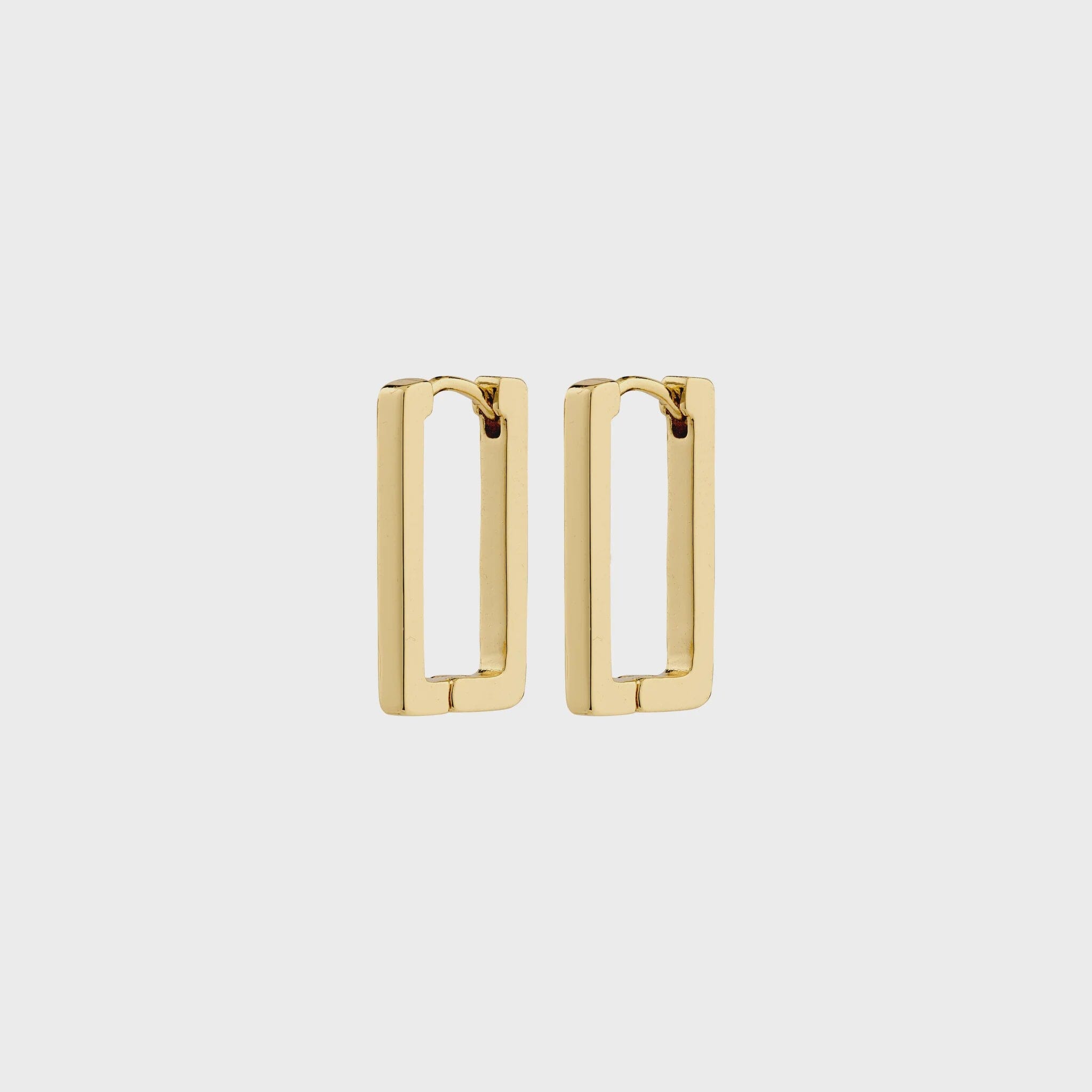 PILGRIM GOLD RECTANGLE EARRINGS Jewelry PILGRIM 