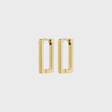 PILGRIM GOLD RECTANGLE EARRINGS Jewelry PILGRIM 