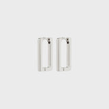 PILGRIM SILVER RECTANGLE HOOPS Jewelry PILGRIM 