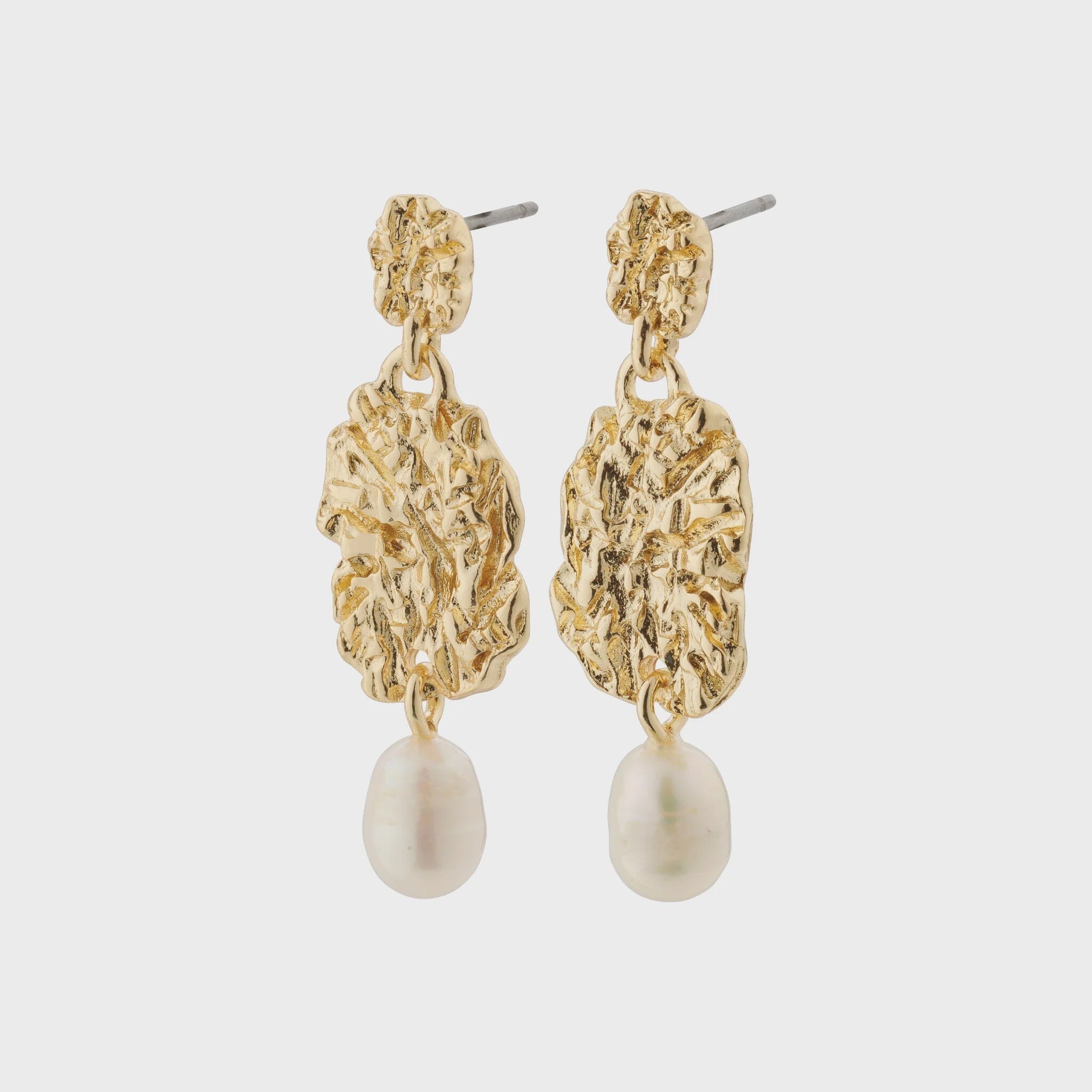 DANGLE PEARL GOLD EARRINGS Jewelry PILGRIM 