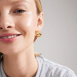 STAY CHUNKY GOLD HOOP EARRINGS Jewelry PILGRIM 