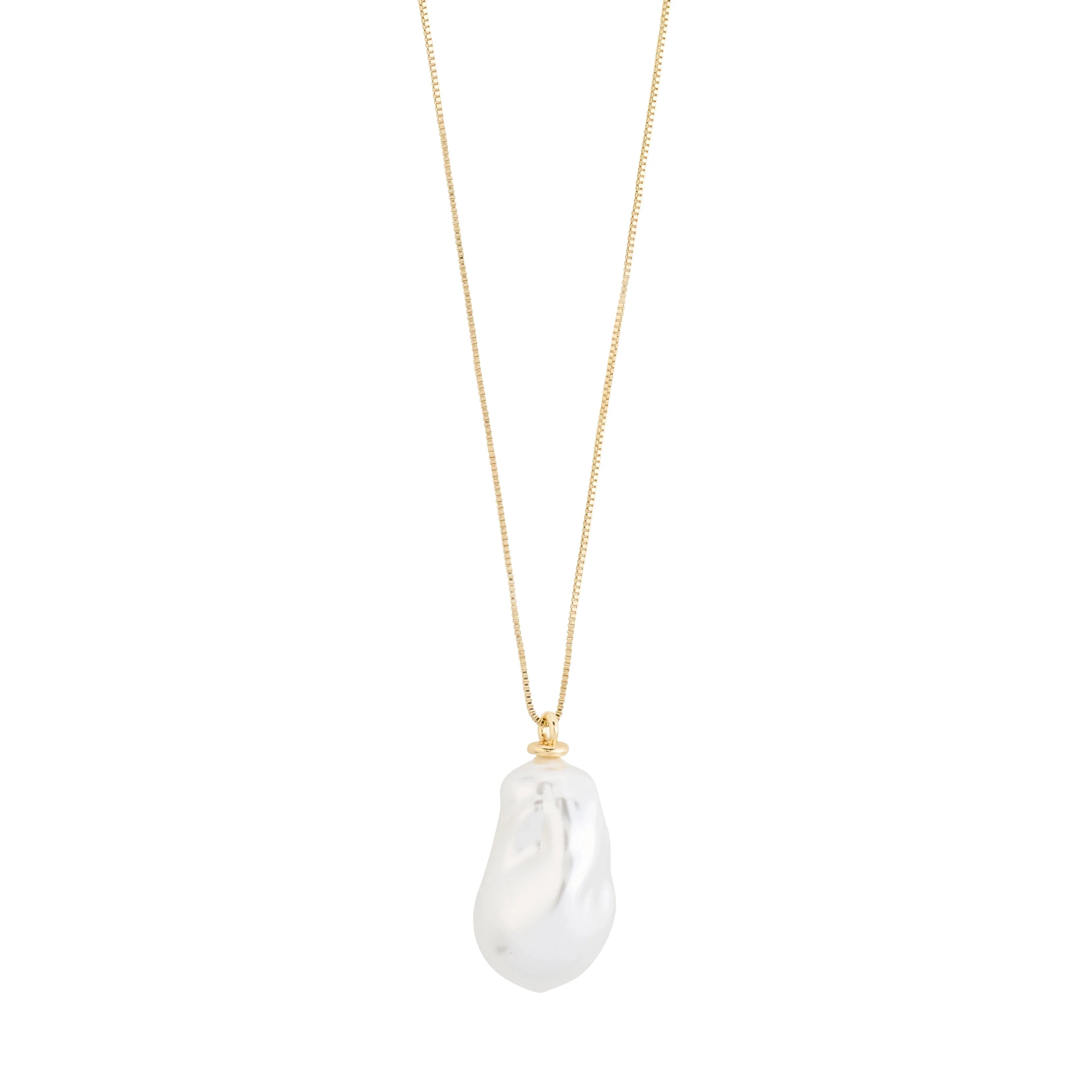 SKY PEARL PENDANT NECKLACE (GOLD) Jewelry PILGRIM 