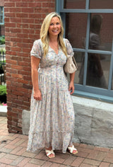 ELEGANT FLORAL MAXI DRESS Dress LA 