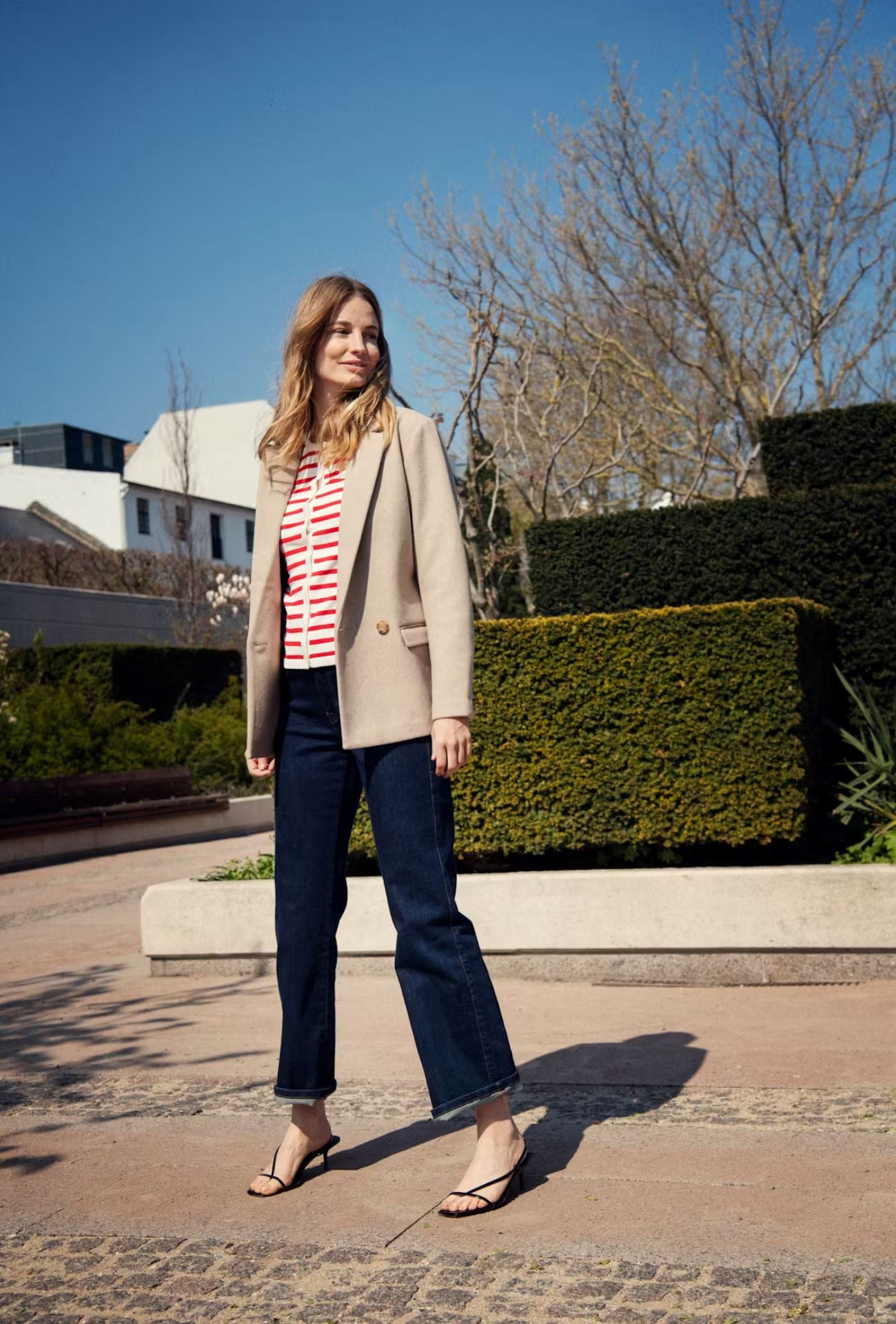 RED AND WHITE STRIPE CARDIGAN Cardigan saint tropez 