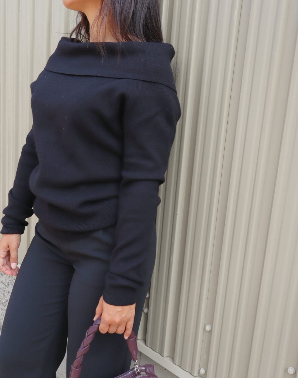 TIMELESS BLACK OFF SHOULDER TOP Top RD STYLE 