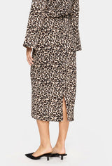 LEOPARD TEXTURED MIDI SKIRT Skirt saint tropez 