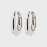 ASHER SILVER OVAL HOOP EARRINGS Jewelry PILGRIM 