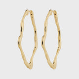 PILGRIM DYLAN IRREGULAR GOLD HOOPS Jewelry PILGRIM 