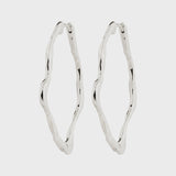 PILGRIM DYLAN IRREGULAR SILVER HOOPS General PILGRIM 