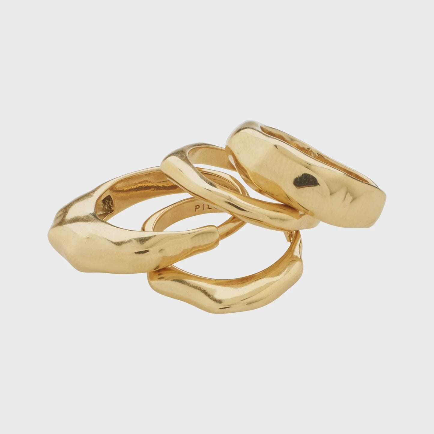 ASHER 4-IN-1 GOLD RING SET Jewelry PILGRIM 