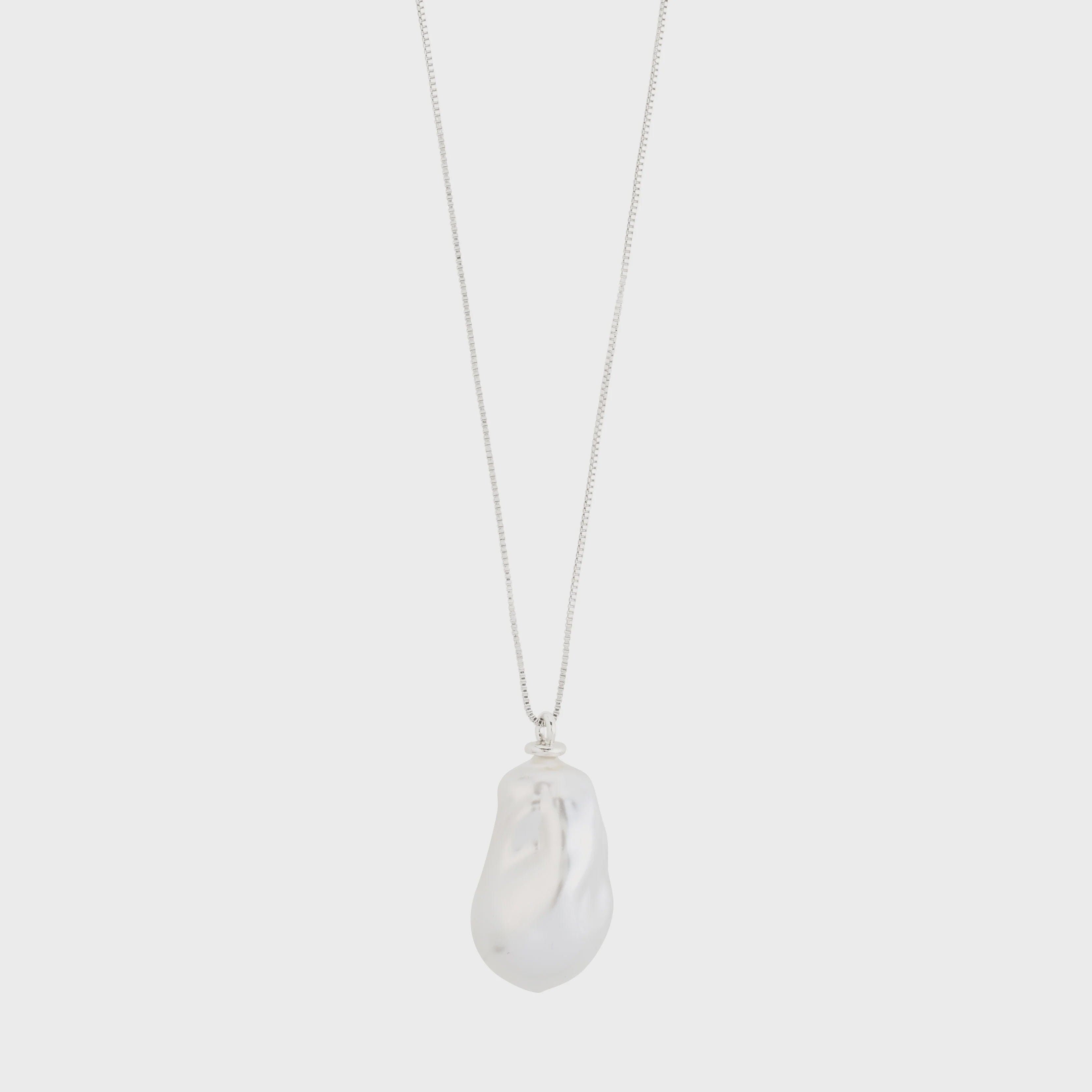 SKY PEARL PENDANT NECKLACE (SILVER) Jewelry PILGRIM 