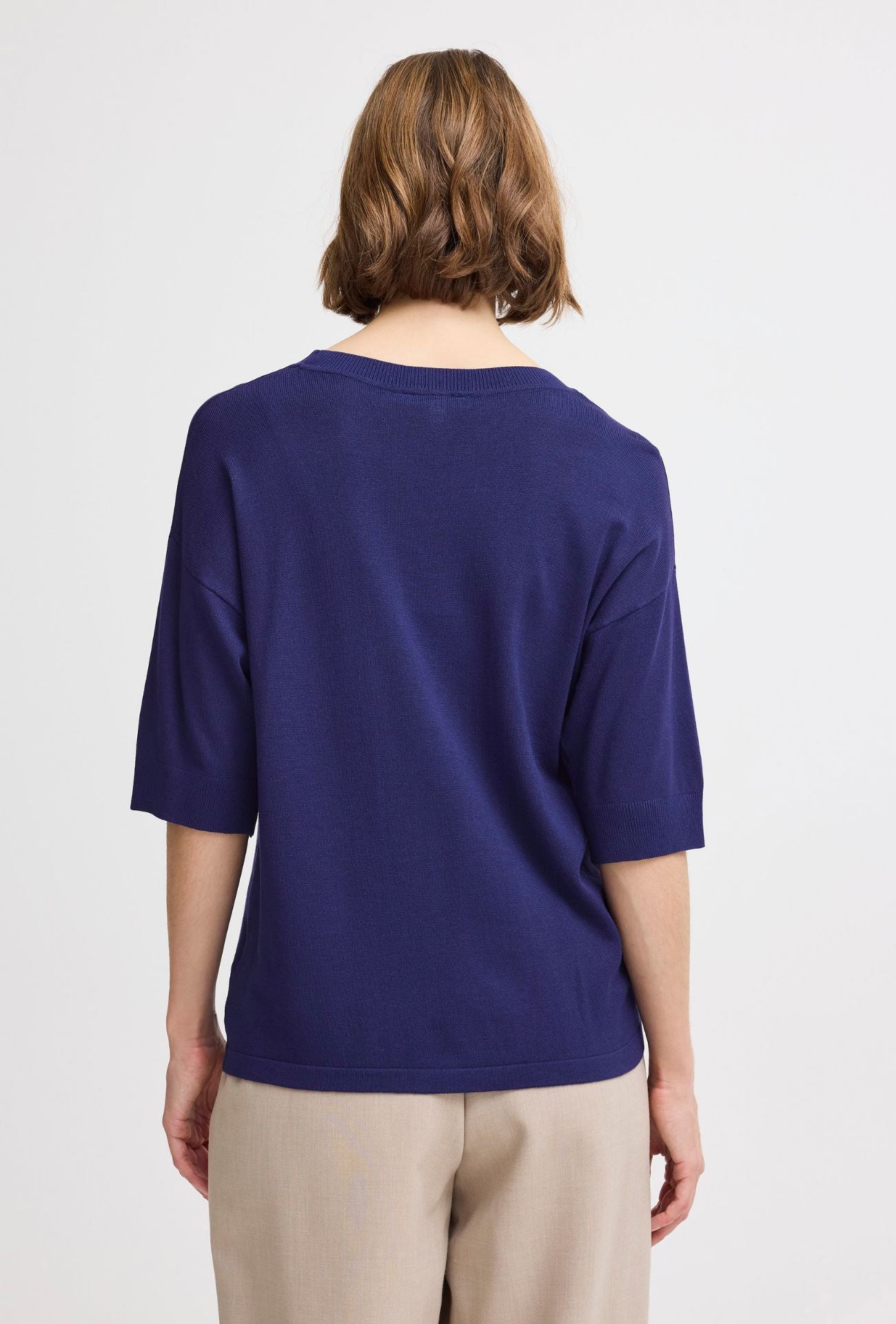 MOIRA NAVY KNIT TOP Top B YOUNG 