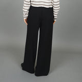 BLACK PINTUCK OFFICE PANT PANT RD STYLE 