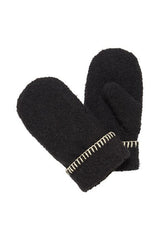 CONTRAST STITCH MITTS Accessories ICHI 