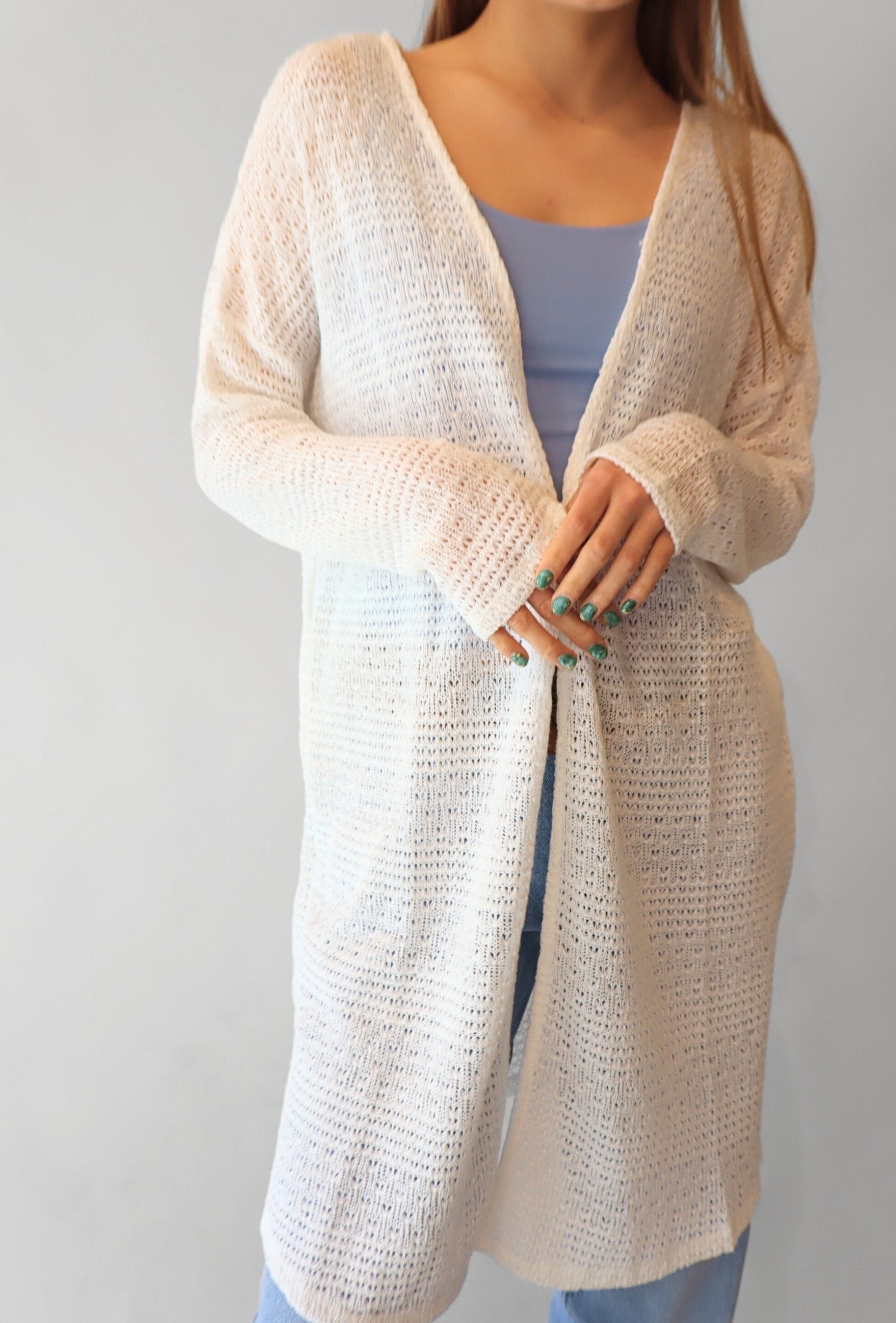 OPEN FRONT KNIT CARDIGAN Cardigan SADIE AND SAGE 