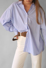 OVERSIZED BREEZY SHIRT (BLUE) Top MIMOSA 