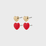 PILGRIM MAEVE HEART EARRING SET Jewelry PILGRIM 