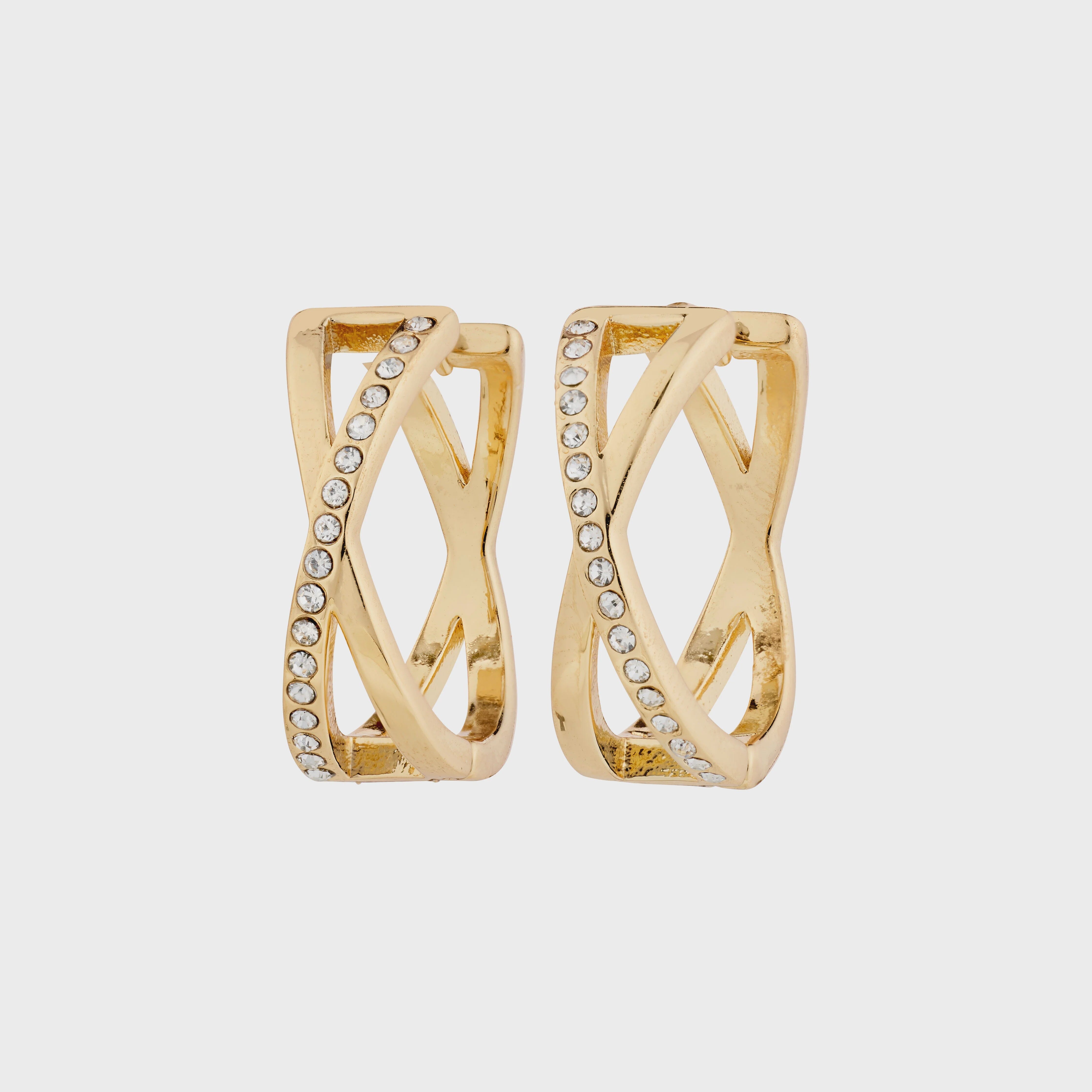 KIRA GOLD PAVE EARRINGS Jewelry PILGRIM 