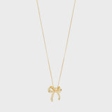 PILGRIM GOLD BOW NECKLACE Jewelry PILGRIM 