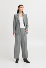 GREY ELASTIC WAIST TROUSER PANT ICHI 