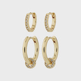 SCOTTIE GOLD 2-IN-1 EARRINGS Jewelry PILGRIM 