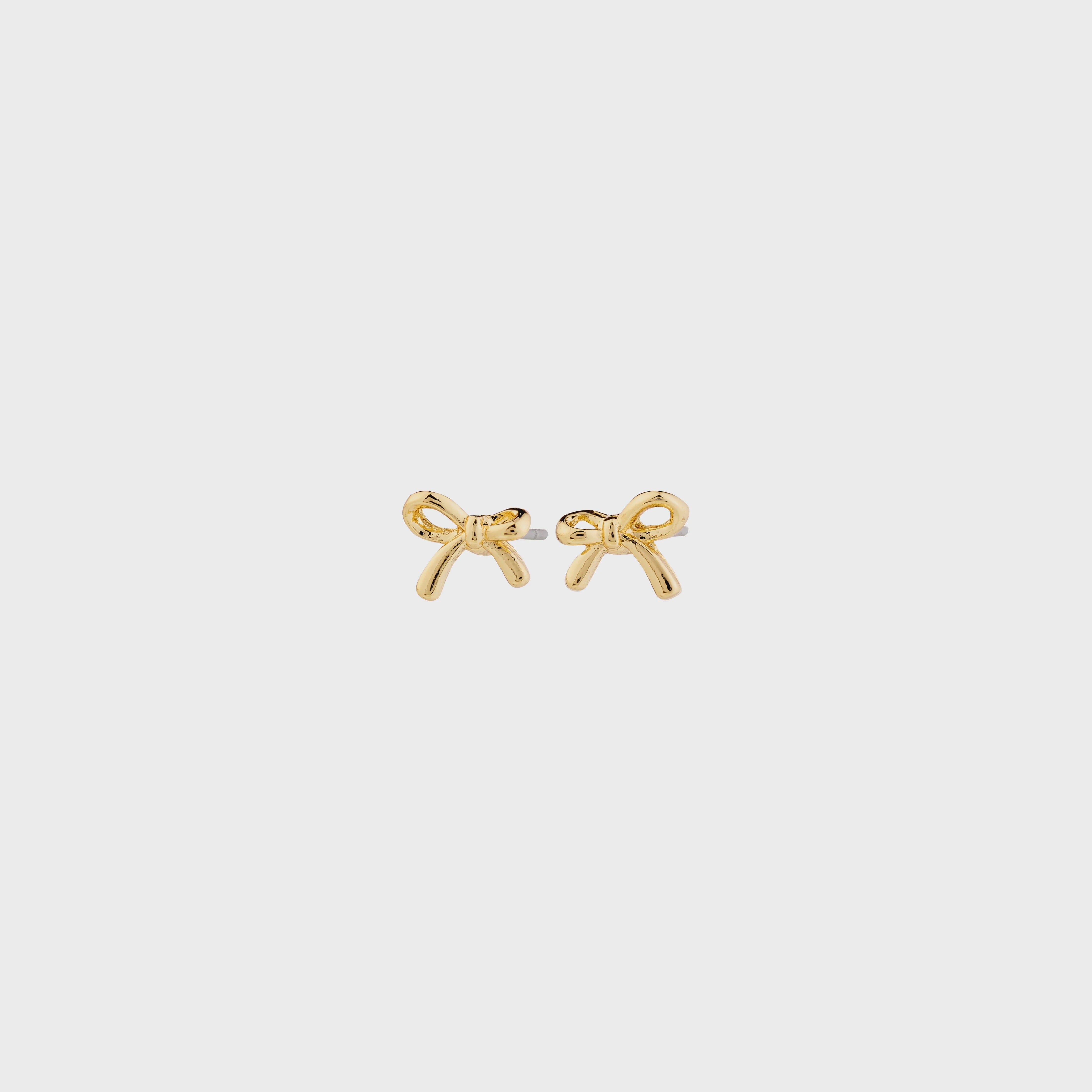 PILGRIM MINI GOLD BOW EARRINGS Jewelry PILGRIM 