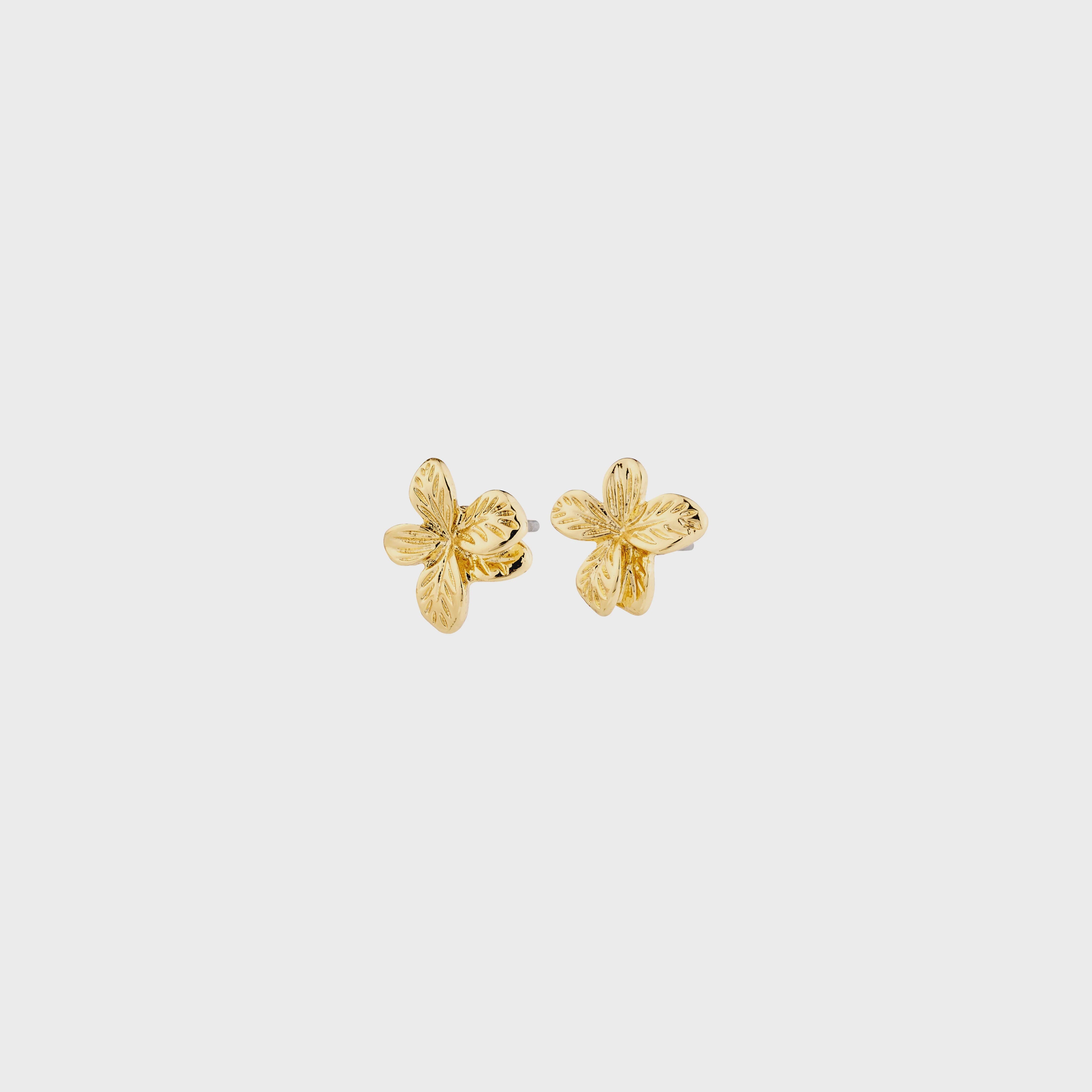 PILGRIM SMALL GOLD FLORAL EARRING Jewelry PILGRIM 