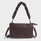 DEEP BROWN MINI CROSSBODY WITH BRAID STRAP Accessories COLAB 