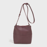 BURGUNDY BUCKET CROSSBODY BAG Accessories COLAB 