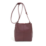 BURGUNDY BUCKET CROSSBODY BAG Accessories COLAB 