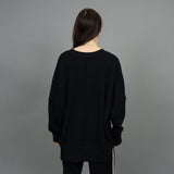 HIGH LOW TRAVEL CREWNECK (BLACK) Sweater RD STYLE 