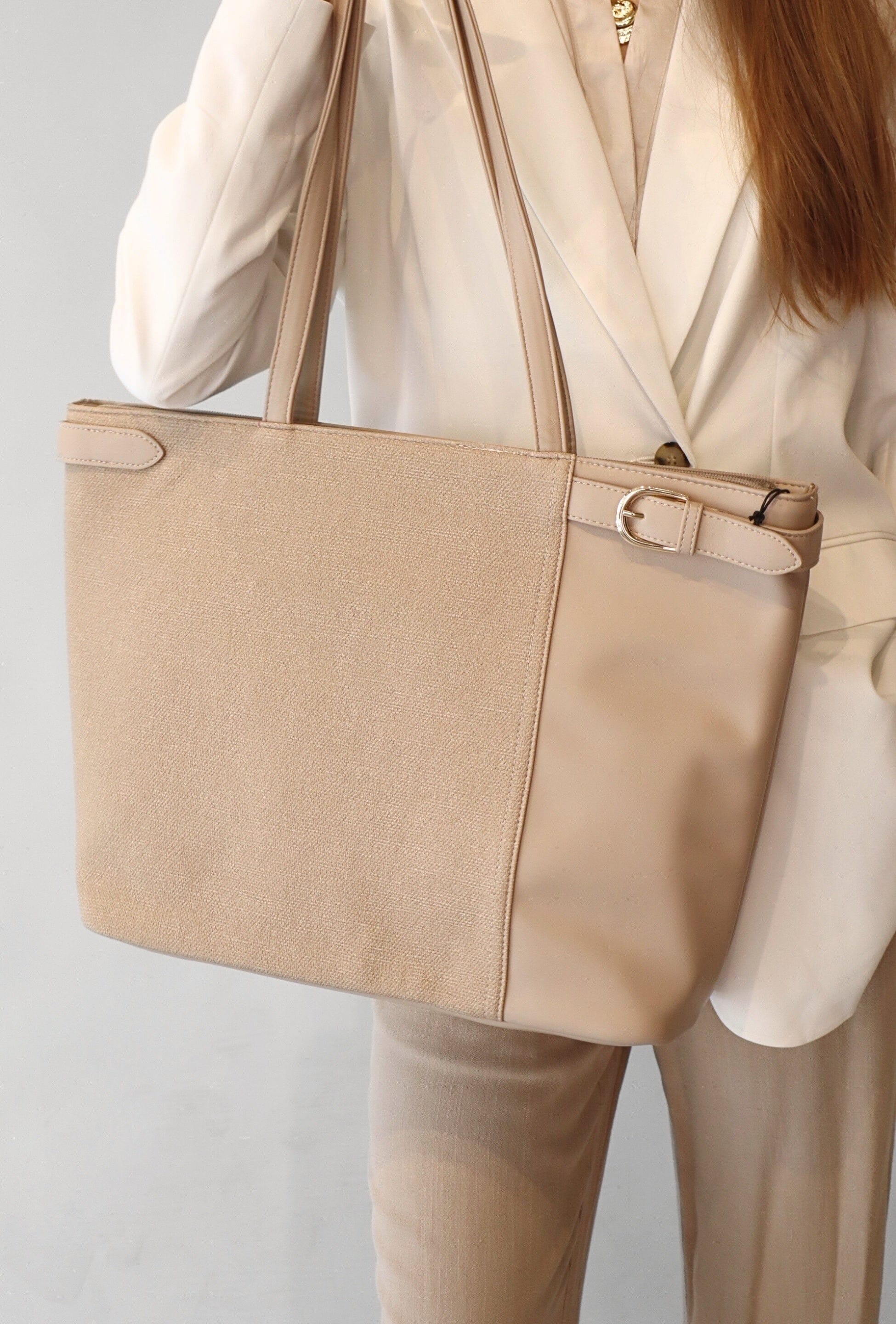 BEIGE MIX TOTE Accessories COLAB 