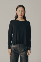 LORRAINE BLACK ELEGANT SWEATER Sweater DELUC 