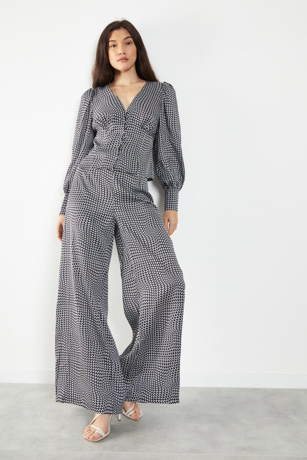 GEO PRINT TROUSER PANT GLAMOROUS 