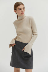 WRIST DETAIL TURTLENECK Top CRESCENT 