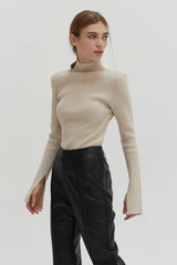 WRIST DETAIL TURTLENECK Top CRESCENT 