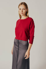 POLLY BORDEAUX SWEATER Sweater DELUC 