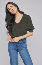 PHOEBE MOSS KNIT TOP Sweater GENTLE FAWN 