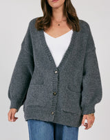 OVERSIZED CHARCOAL CARDIGAN Cardigan SADIE AND SAGE 