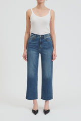 HIGH RISE WIDE ANKLE JEAN (DARK WASH) DENIM DAZE 