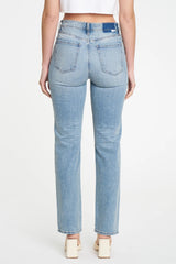 HIGH RISE SLIM STRAIGHT JEANS DENIM DAZE 