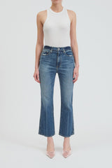 HIGH RISE ANKLE FLARE DENIM DENIM DAZE 